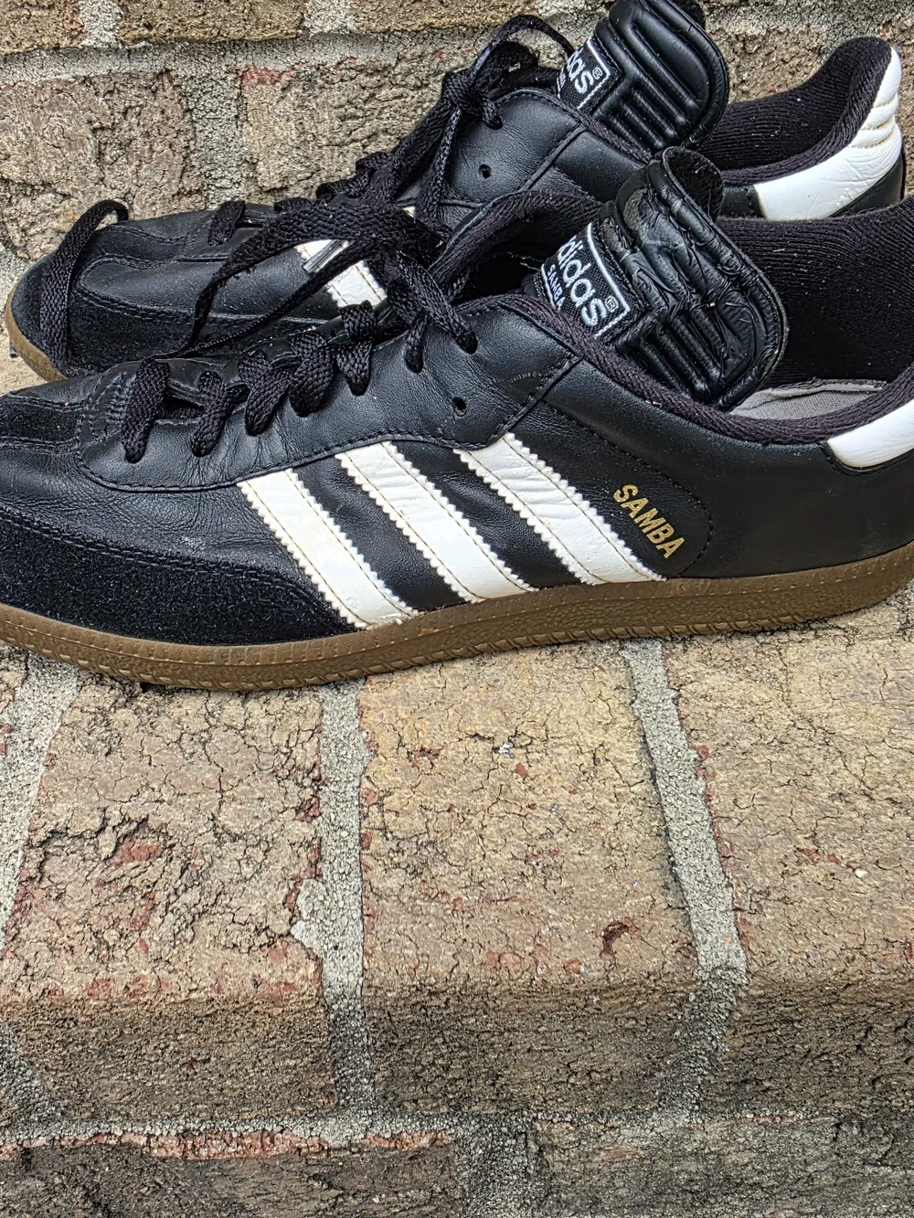 Adidas Samba Classic Leather Sneakers - Black/White
